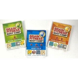 Brain Fitness Boot Camp: Rookie - Tough - Demanding Book set of 3
